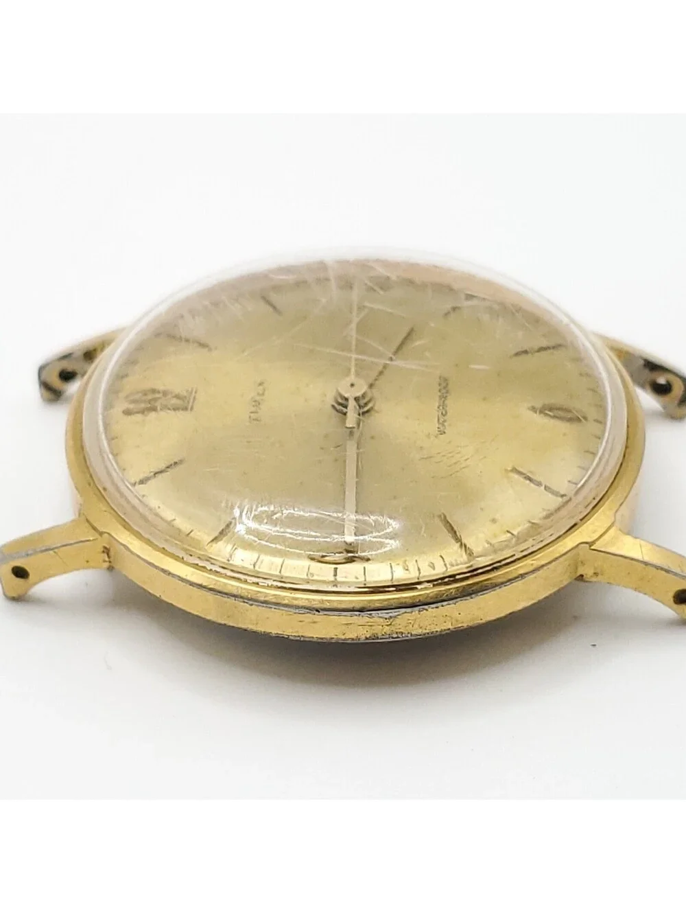 Vintage Timex Marlin 32mm Watch For Parts Or Repair